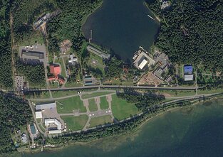 Palydovinė įtariamos Vladimiro Putino rezidencijos Valdajuje nuotrauka Palydovinė įtariamos Vladimiro Putino rezidencijos Valdajuje nuotrauka
