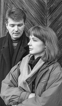 Dalius Mertinas ir Jurga Kurauskaitė. 1993 m.  
