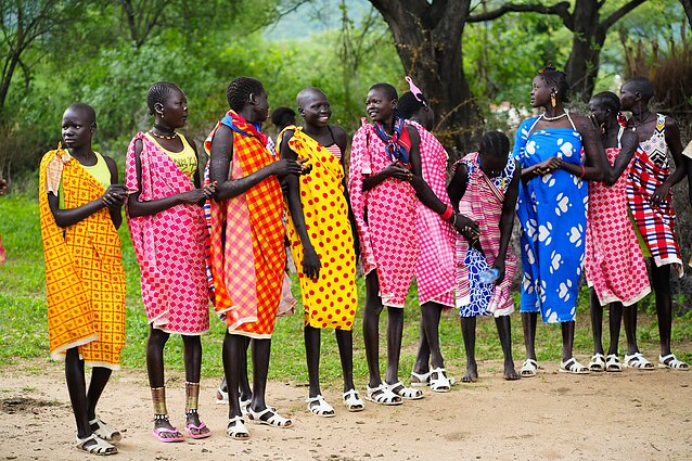 Pietų Sudanas. Boya genties moterys Pietų Sudanas. Boya genties moterys