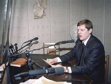 „Mažosios studijos“ įkūrėjas ir vadovas Vaidotas Žukas. 