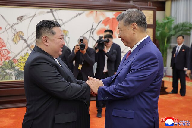 Kim Jong Unas ir Xi Jinpingas