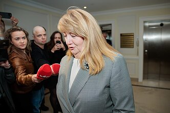 Литовская социал-демократическая партия (ЛСДП) собирается в Вильнюсе на заседание президиума и совета партии