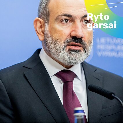 Lietuvos premjerės I.Šimonytės ir Armėnijos premjero N.Pašiniano spaudos konferencija