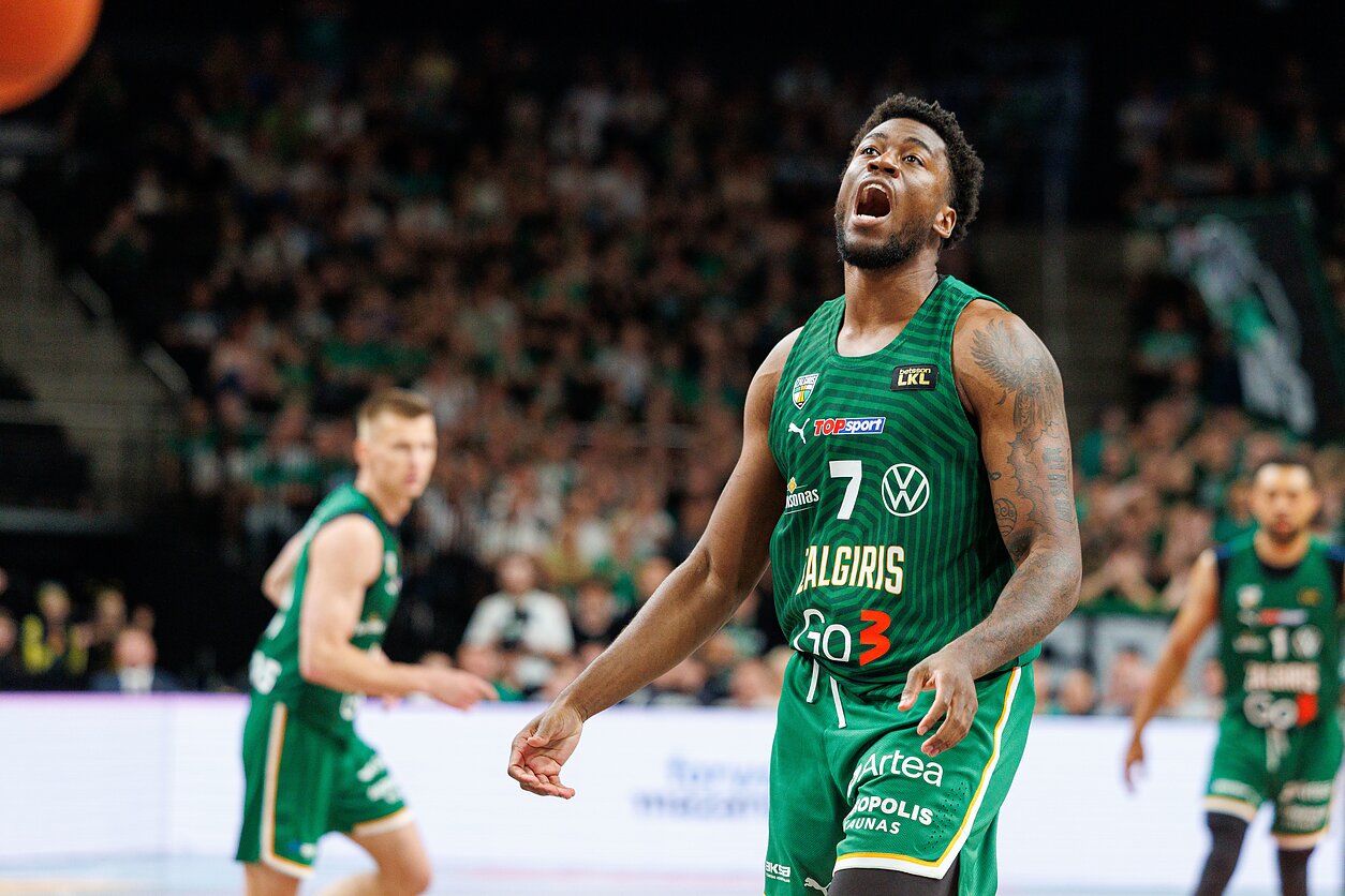 Mosesas Wrightas. LKL finalas: Kauno „Žalgiris“ – Utenos „Juventus“ Mosesas Wrightas. LKL finalas: Kauno „Žalgiris“ – Utenos „Juventus“