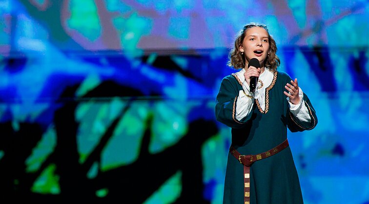 Dainų dainelė 2026. Laureatų koncertas. Akvilė Liaudanskaitė – „Tu paukštuke mėlynoji“