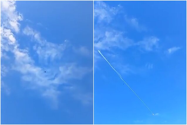 Nato naikintuvas Latvijos oro erdvėje numušė droną Nato naikintuvas Latvijos oro erdvėje numušė droną