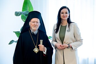 Konstantinopolio patriarchas Baltramiejus I ir Inga Ruginienė