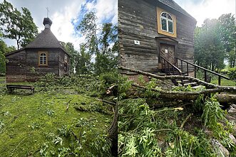 Po viesulo Antanave gyventojai vienijasi tvarkymo darbams, dalyvaus per 100 žmonių