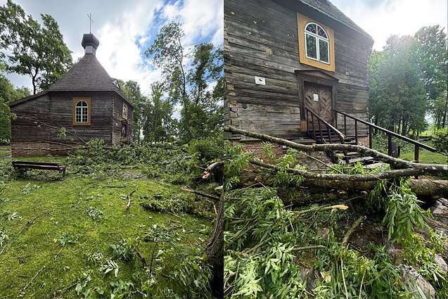 Po viesulo Antanave gyventojai vienijasi tvarkymo darbams, dalyvaus per 100 žmonių