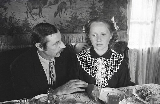 Juozas Jaruševičius ir Nijolė Oželytė. 1984 m. 