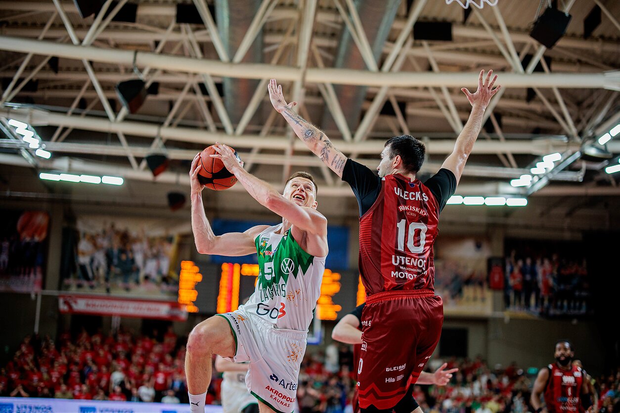 Arnas Butkevičius ir Lukas Uleckas, LKL finalas: Utenos „Juventus“ – Kauno „Žalgiris“