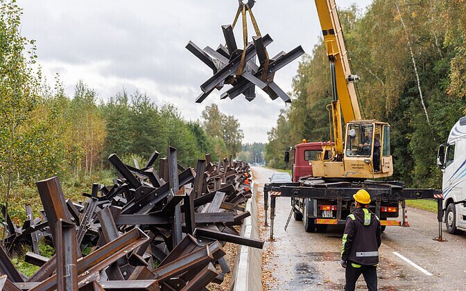 Baltic defense line in Latvia.
