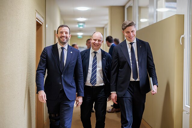 Trwają negocjacje w sprawie nowej koalicji: Virginijus Sinkevičius, Aurelijus Veryga i Mindaugas Sinkevičius Trwają negocjacje w sprawie nowej koalicji: Virginijus Sinkevičius, Aurelijus Veryga i Mindaugas Sinkevičius