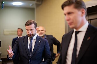 Derybos dėl naujosios koalicijos tęsiasi: Virginijus Sinkevičius, Mindaugas Sinkevičius