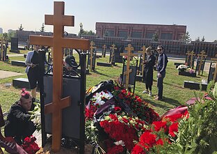 Могилы наёмнмков ЧВК Вагнер в Россия