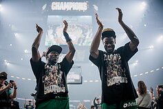 Sylvainas Francisco ir Mosesas Wrightas. LKL finalo serija: Kauno „Žalgiris“ – Utenos „Juventus“ Sylvainas Francisco ir Mosesas Wrightas. LKL finalo serija: Kauno „Žalgiris“ – Utenos „Juventus“