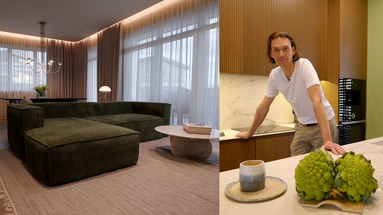 Prabangus art deco interjeras stebina sprendimais: čia vonia didesnė už miegamąjį