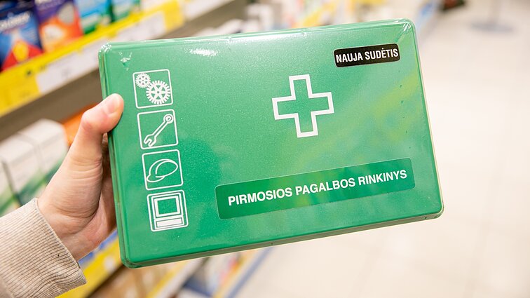 Specialistė pataria: pirmosios pagalbos rinkinio galiojimą reikėtų tikrinti reguliariai