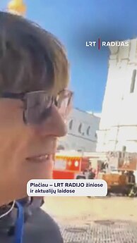 Suniokotą istorinę Kyjivo katedrą aplankęs žurnalistas: žala didžiulė