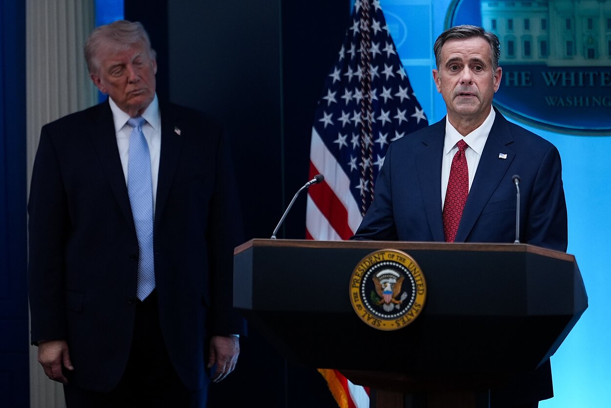 Donaldas Trumpas ir Johnas Ratcliffe`as