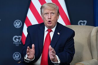 Donaldas Trumpas G7 viršūnių susitikime Prancūzijoje Donaldas Trumpas G7 viršūnių susitikime Prancūzijoje