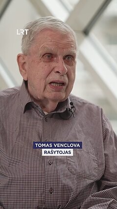 Rašytojas Tomas Venclova pristato naujausią knygą