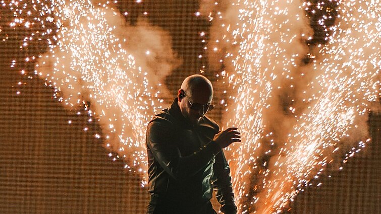 Pitbullio koncerto akimirka Pitbullio koncerto akimirka