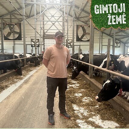 Ūkininkas Martynas Krūvelis iš Prienų rajono.