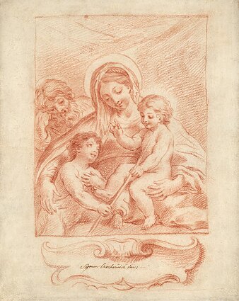 Simonas Čechavičius (1689–1775). „Šventoji Šeima“. Popierius, sangvinas Simonas Čechavičius (1689–1775). „Šventoji Šeima“. Popierius, sangvinas