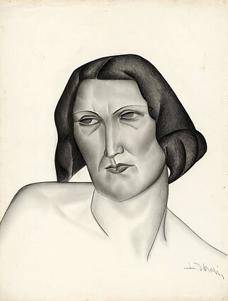 Liudvikas Strolis (1905–1996). „Moters portretas“. 20 a. 4 deš. Popierius, pieštukas Liudvikas Strolis (1905–1996). „Moters portretas“. 20 a. 4 deš. Popierius, pieštukas