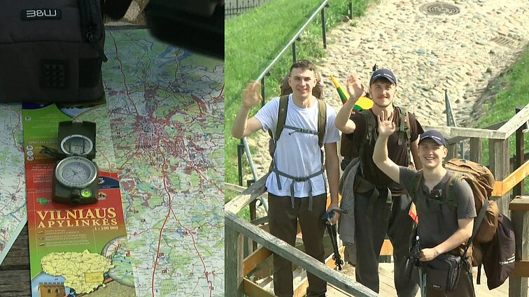 Grupė studentų pasiryžo avantiūrai: 400 km žygiuos be išmaniųjų technologijų