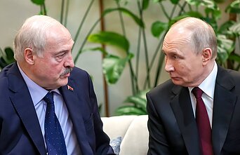 А. Лукашенко и В. Путин