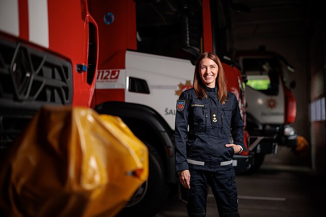 Erika Laurinėnienė – pirmoji Lietuvoje moteris, vadovaujanti priešgaisrinei gelbėjimo tarnybai Erika Laurinėnienė – pirmoji Lietuvoje moteris, vadovaujanti priešgaisrinei gelbėjimo tarnybai