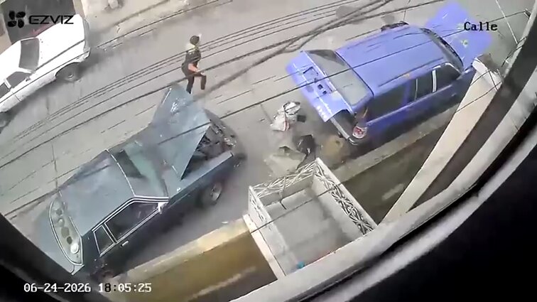 Vaizdo kameros užfiksavo žemės drebėjimo akimirką Karakase