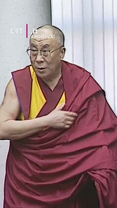 2001 m. birželį Lietuvoje antrą kartą lankėsi Dalai Lama XIV