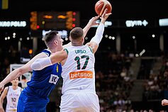 Jonas Valančiūnas. Kontrolinės rungtynės: Lietuva – Ukraina Jonas Valančiūnas. Kontrolinės rungtynės: Lietuva – Ukraina
