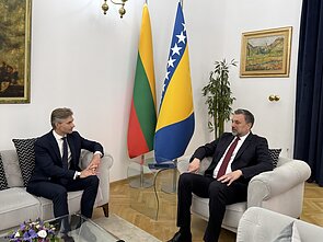 Kęstutis Budrys susitiko su Bosnijos ir Hercegovinos užsienio reikalų ministru Elmedinu Konakovičiumi Kęstutis Budrys susitiko su Bosnijos ir Hercegovinos užsienio reikalų ministru Elmedinu Konakovičiumi