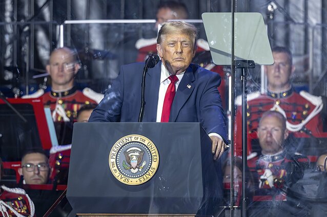 Donaldas Trumpas Didžiosios Amerikos valstybės mugėje Donaldas Trumpas Didžiosios Amerikos valstybės mugėje