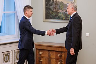 Martynas Katelynas spotkał się z Gitanasem Nausėdą 