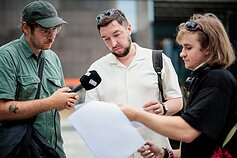 Po savivaldybės langais Vilniuje – protestas dėl statybų prie Neries