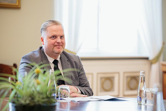 Кандидат на пост министра финансов Тауримас Валис встретился с президентом Гитанасом Науседой
