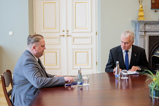 G. Nausėda ir T. Valys G. Nausėda ir T. Valys