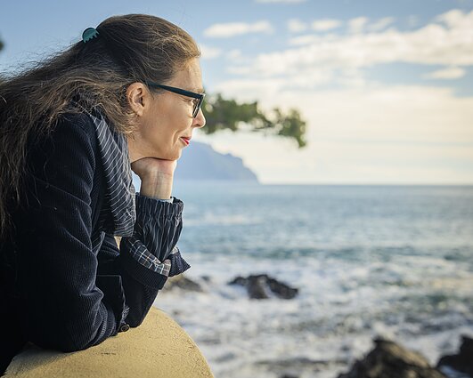 Žibuoklė Martinaitytė Bogliasco kūrybinėje rezidencijoje 2025 m. Žibuoklė Martinaitytė Bogliasco kūrybinėje rezidencijoje 2025 m.