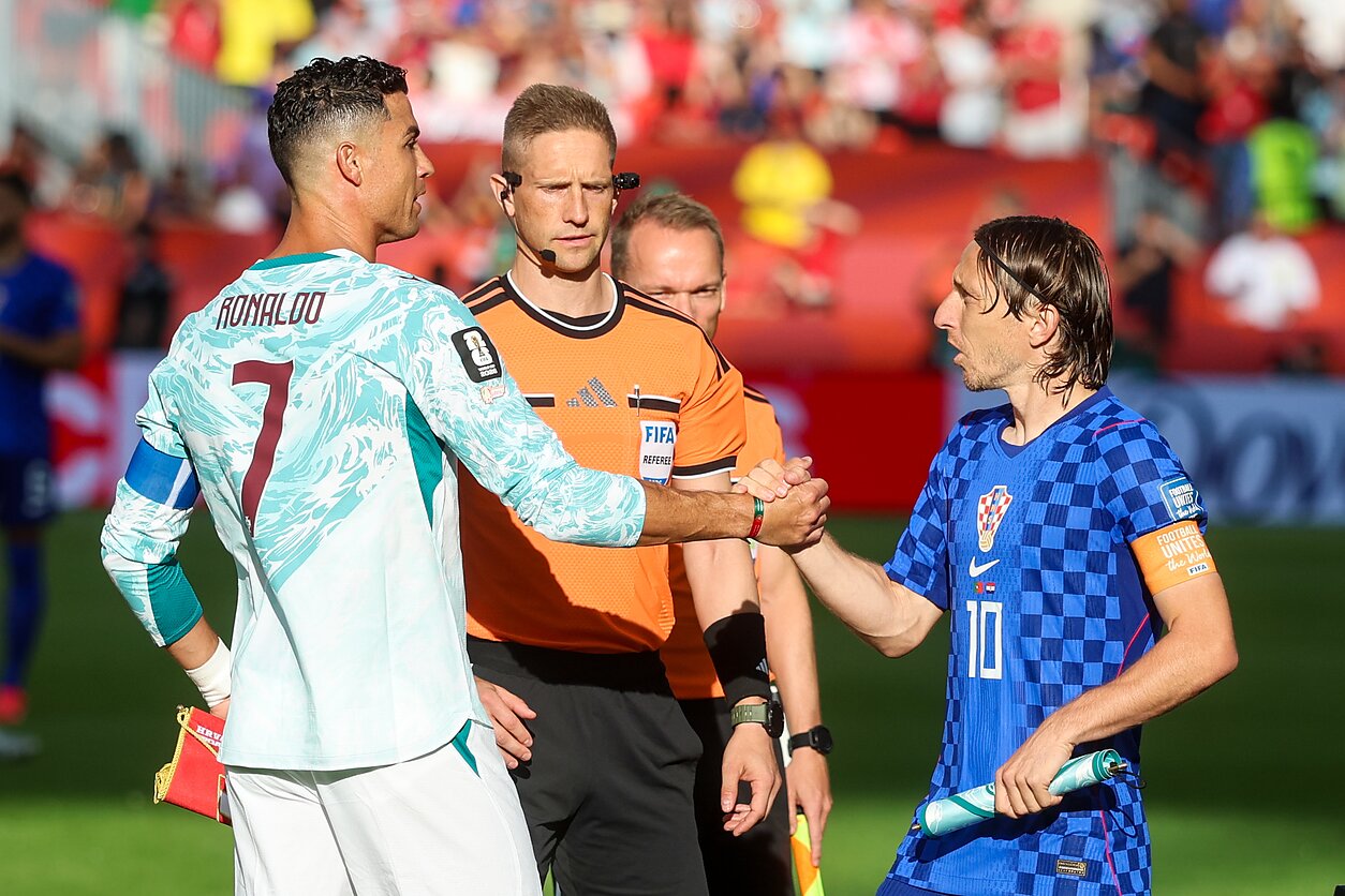 Cristiano Ronaldo ir Luka Modričius Cristiano Ronaldo ir Luka Modričius