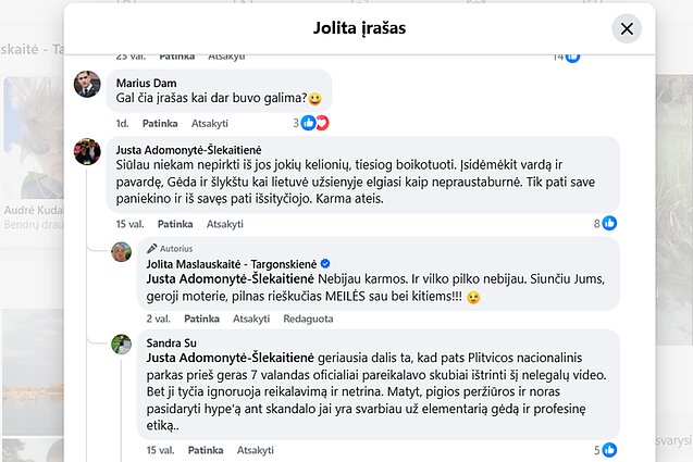 Lietuvės paskelbtas įrašas socialiniame tinkle sukėlė tikrą audrą Lietuvės paskelbtas įrašas socialiniame tinkle sukėlė tikrą audrą