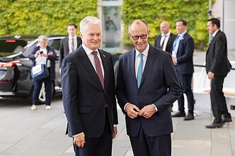 Gitanas Nausėda ir Friedrichas Merzas Gitanas Nausėda ir Friedrichas Merzas