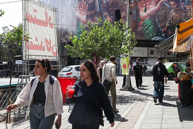 Teheranas per Ali Khamenei laidotuves Teheranas per Ali Khamenei laidotuves