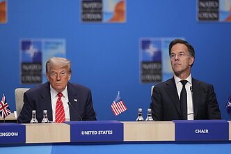 Donaldas Trumpas ir Markas Rutte Donaldas Trumpas ir Markas Rutte