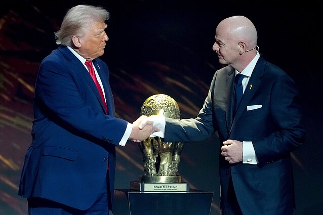 Donaldas Trumpas ir Gianni Infantino Donaldas Trumpas ir Gianni Infantino