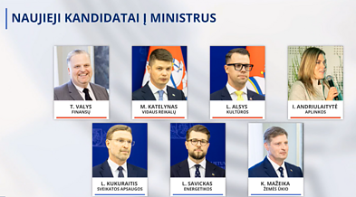 Naujieji kandidatai į ministrus
